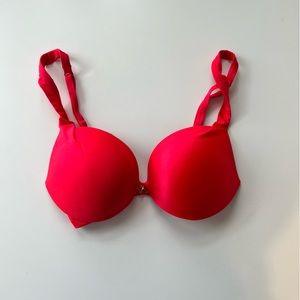 Victoria’s Secret plunge bra, bright pink, 34b